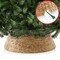 Casafield Christmas Tree Collar, Woven Water Hyacinth Tree Base Cover with Cord Cut Out
